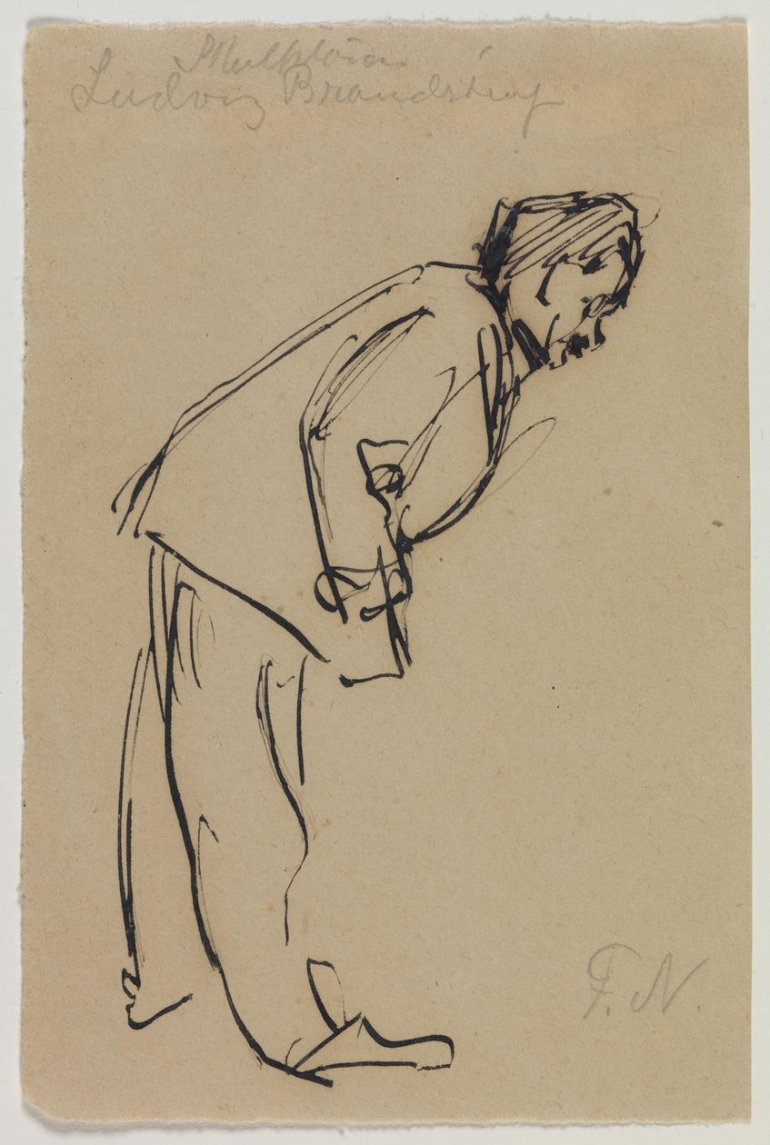 Portrait de Ludvig Brandstrup, penché en avant - Felix Nylund