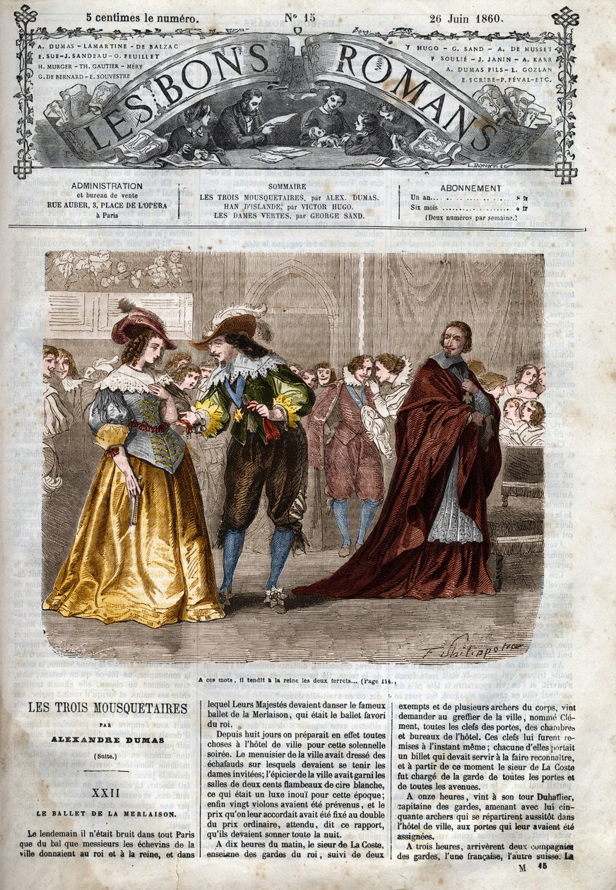 Roman feuilleton : "Les Trois Mousquetaires" d