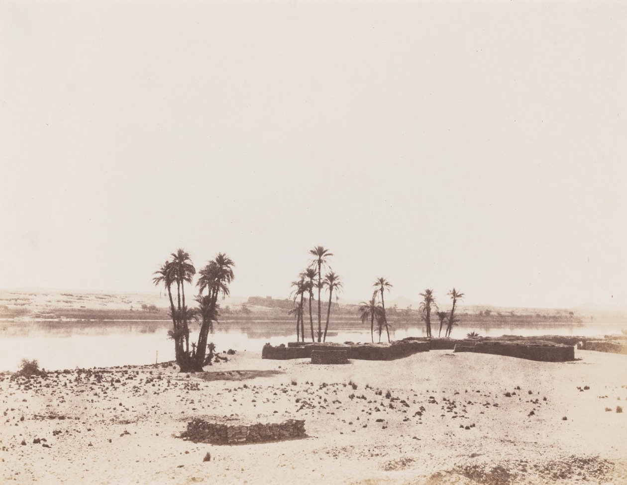 Dakkeh, Village et Rives du Nil, 1851-1852 (photo) - Félix Teynard