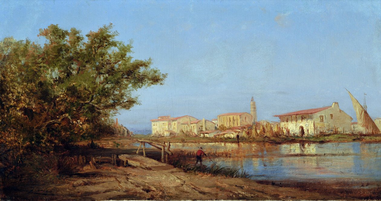 Mas à Martigues - Félix Ziem