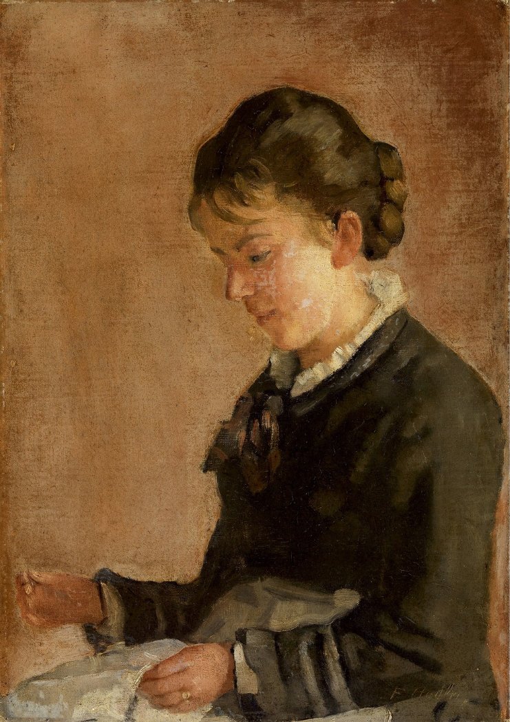 Portrait de Mademoiselle Lina Kyburz - Ferdinand Hodler