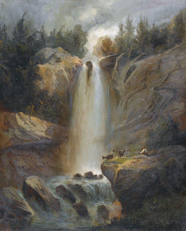 La chute supérieure de Reichenbach - Ferdinand Hodler