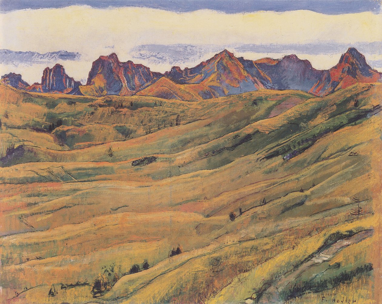 La chaîne du Gantrisch - Ferdinand Hodler