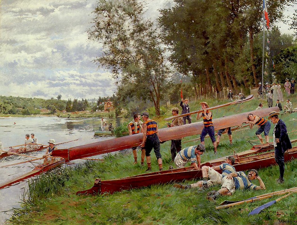Canoë sur la Marne, 1899 - Ferdinand Joseph Guildry