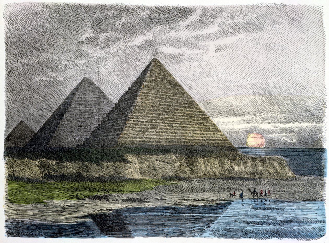 Les pyramides de Gizeh, d