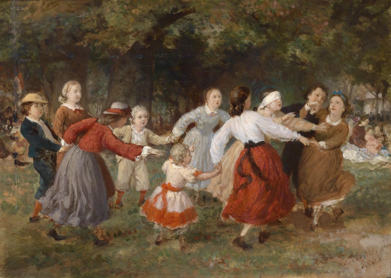Le jeu de colin-maillard - Ferdinand Laufberger