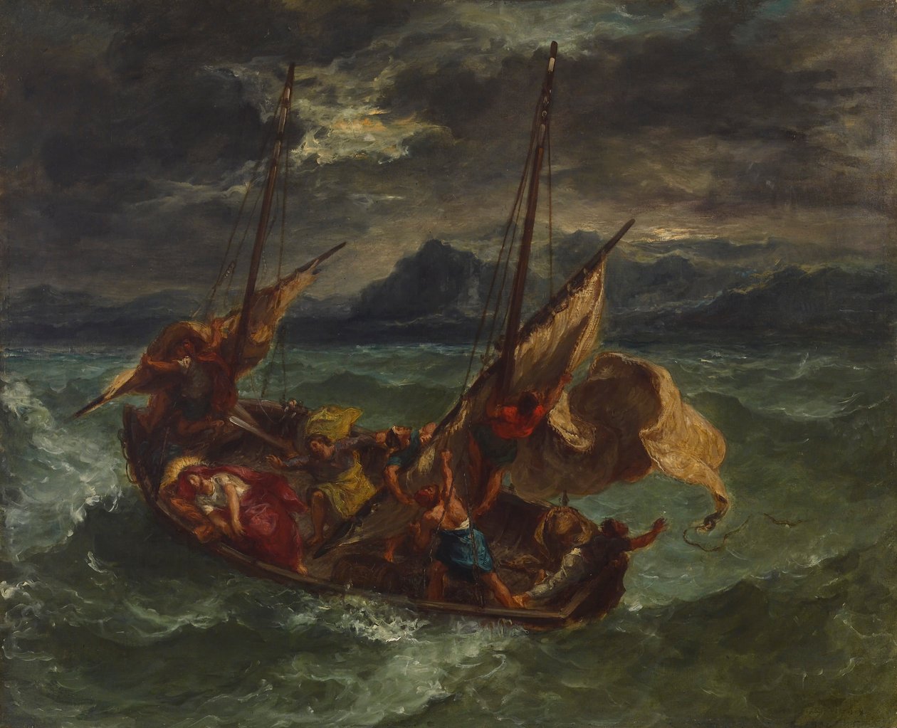 Christ sur la mer de Galilée - Ferdinand Victor Eugene Delacroix