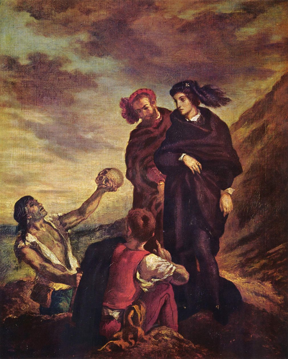 Hamlet et Horatio au cimetière - Ferdinand Victor Eugene Delacroix