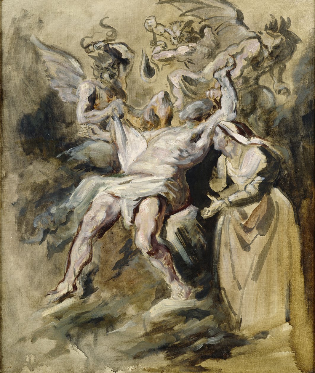 Job tourmenté par les démons - Ferdinand Victor Eugene Delacroix