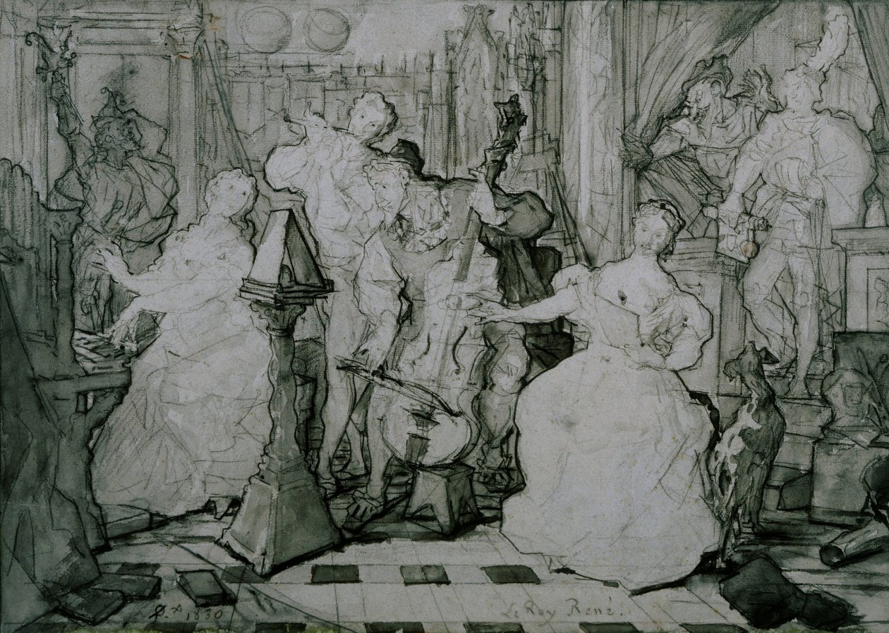Le Roy René - Ferdinand Victor Eugene Delacroix