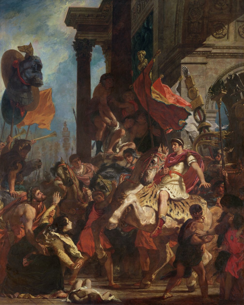 La justice de Trajan, 1840 - Ferdinand Victor Eugene Delacroix