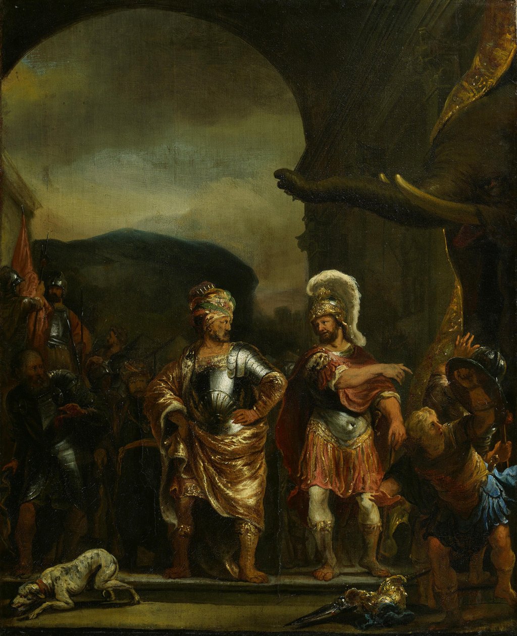 Le courage de Fabricius dans le camp militaire de Pyrrhus - Ferdinand Bol