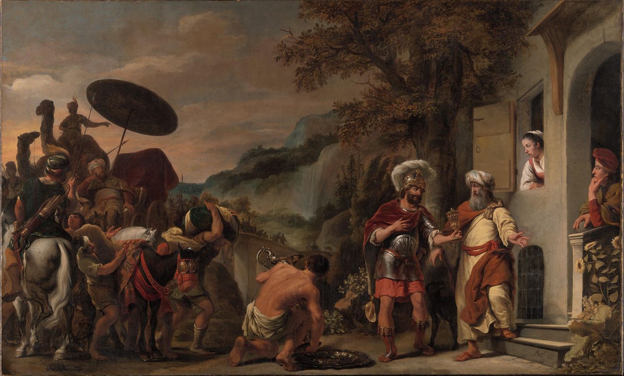 Élisée refuse les cadeaux de Naaman - Ferdinand Bol