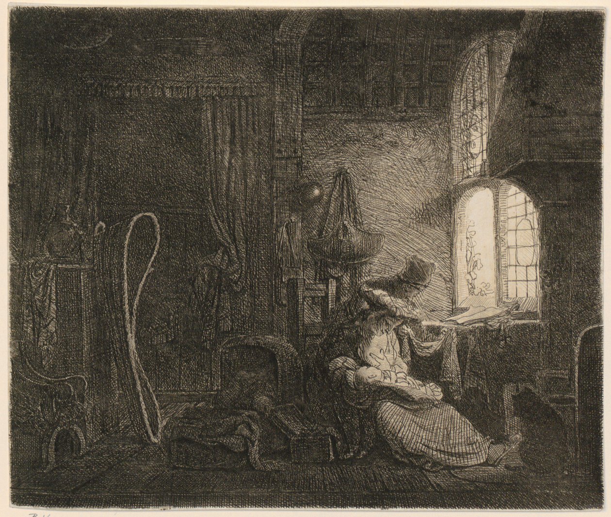 Familie im Zimmer - Ferdinand Bol