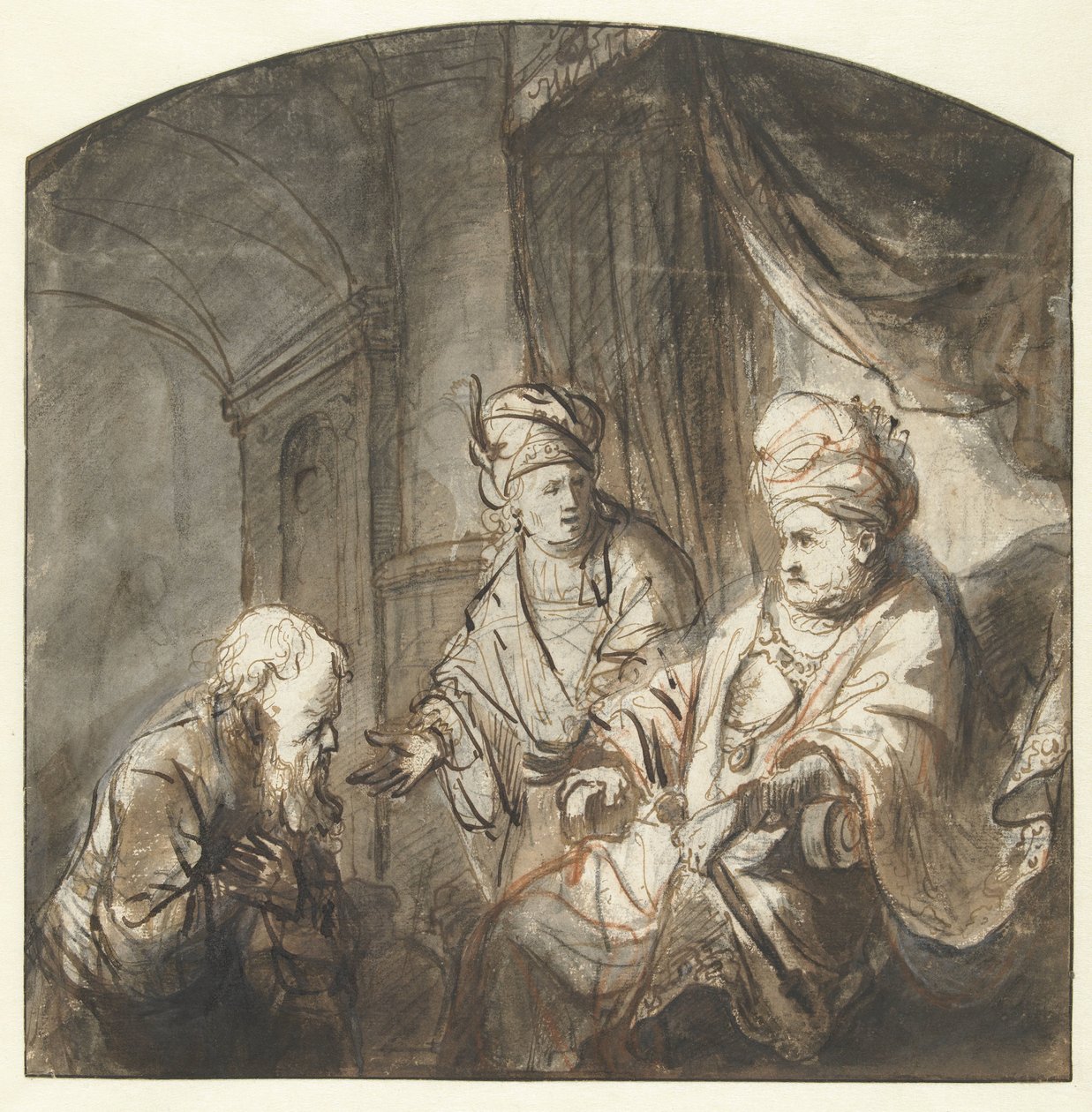 Joseph présente son père au Pharaon - Ferdinand Bol