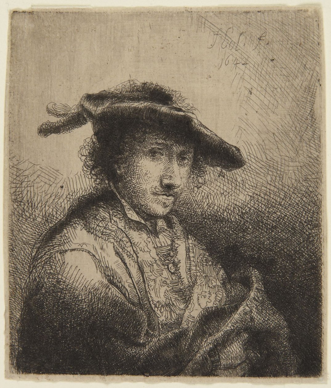 Homme à la plume au bonnet - Ferdinand Bol