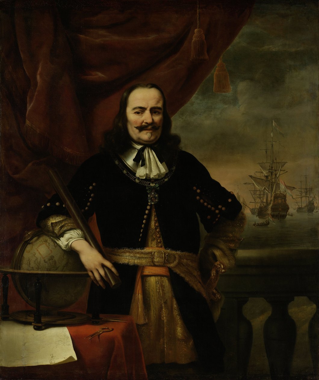 Michiel de Ruyter en tant que lieutenant-amiral - Ferdinand Bol