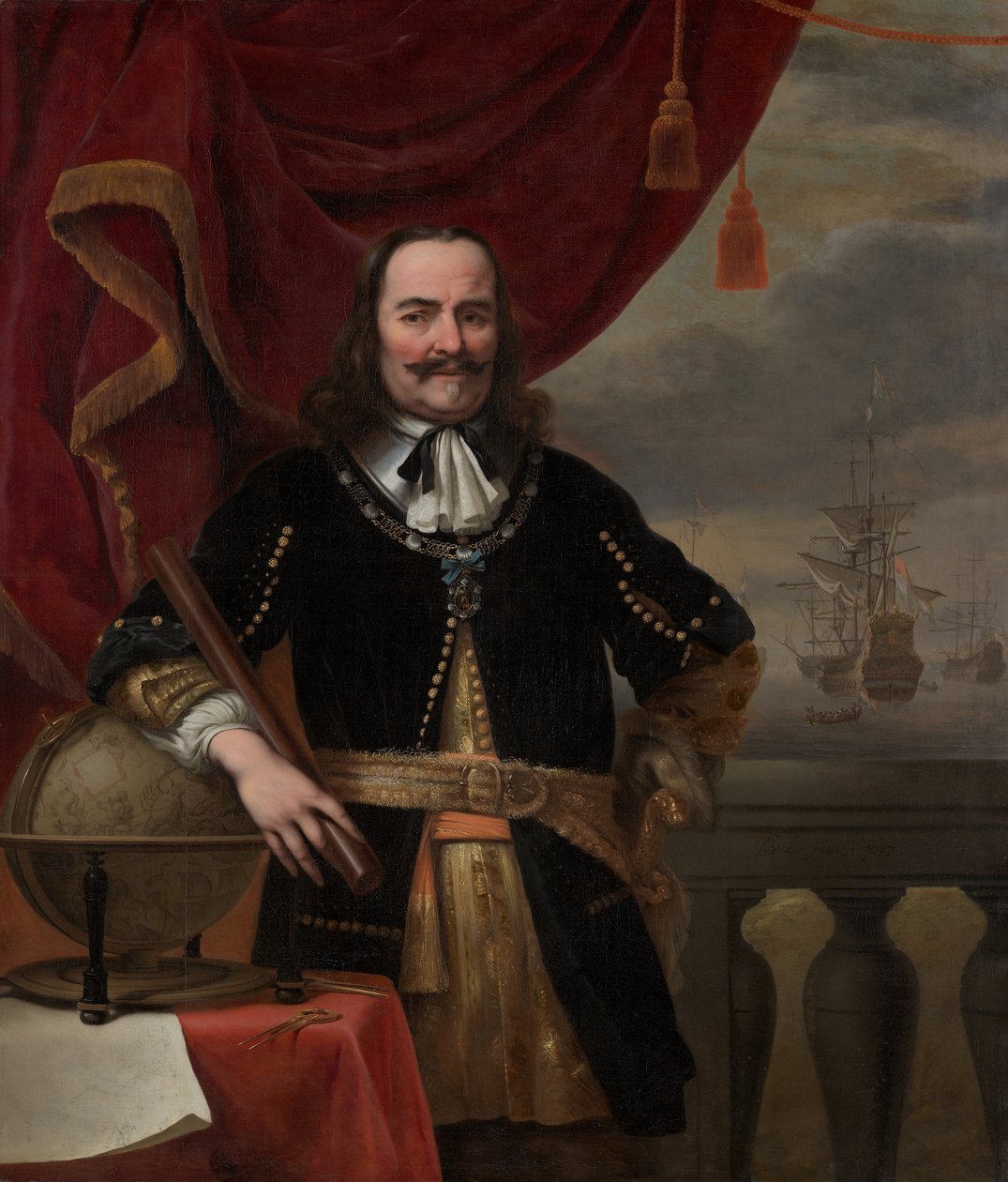 Portrait de Michiel de Ruyter (1607-1676) - Ferdinand Bol