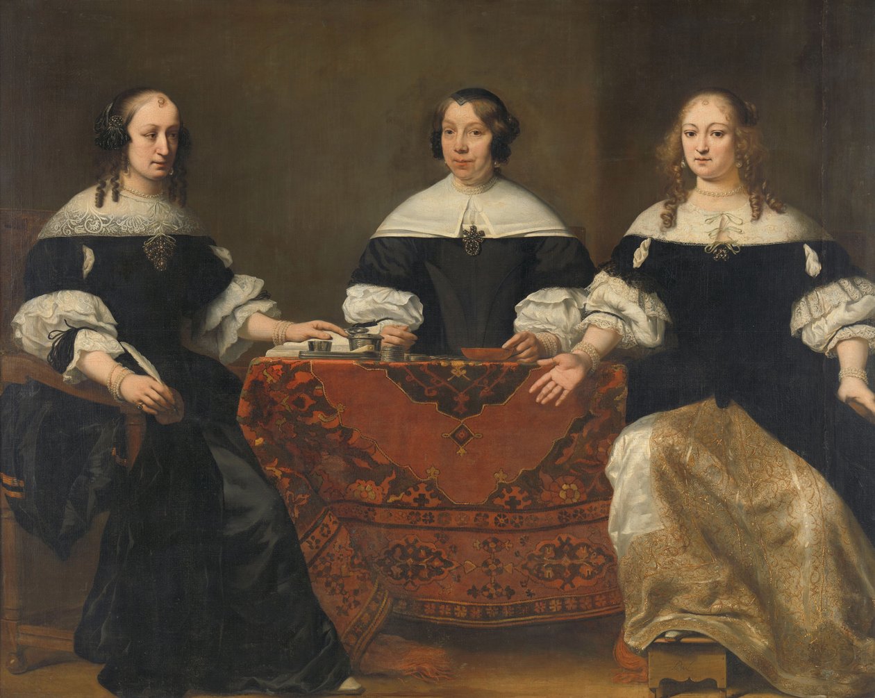 Portrait des trois régentes de la Leprozenhuis, Amsterdam, vers 1668 - Ferdinand Bol
