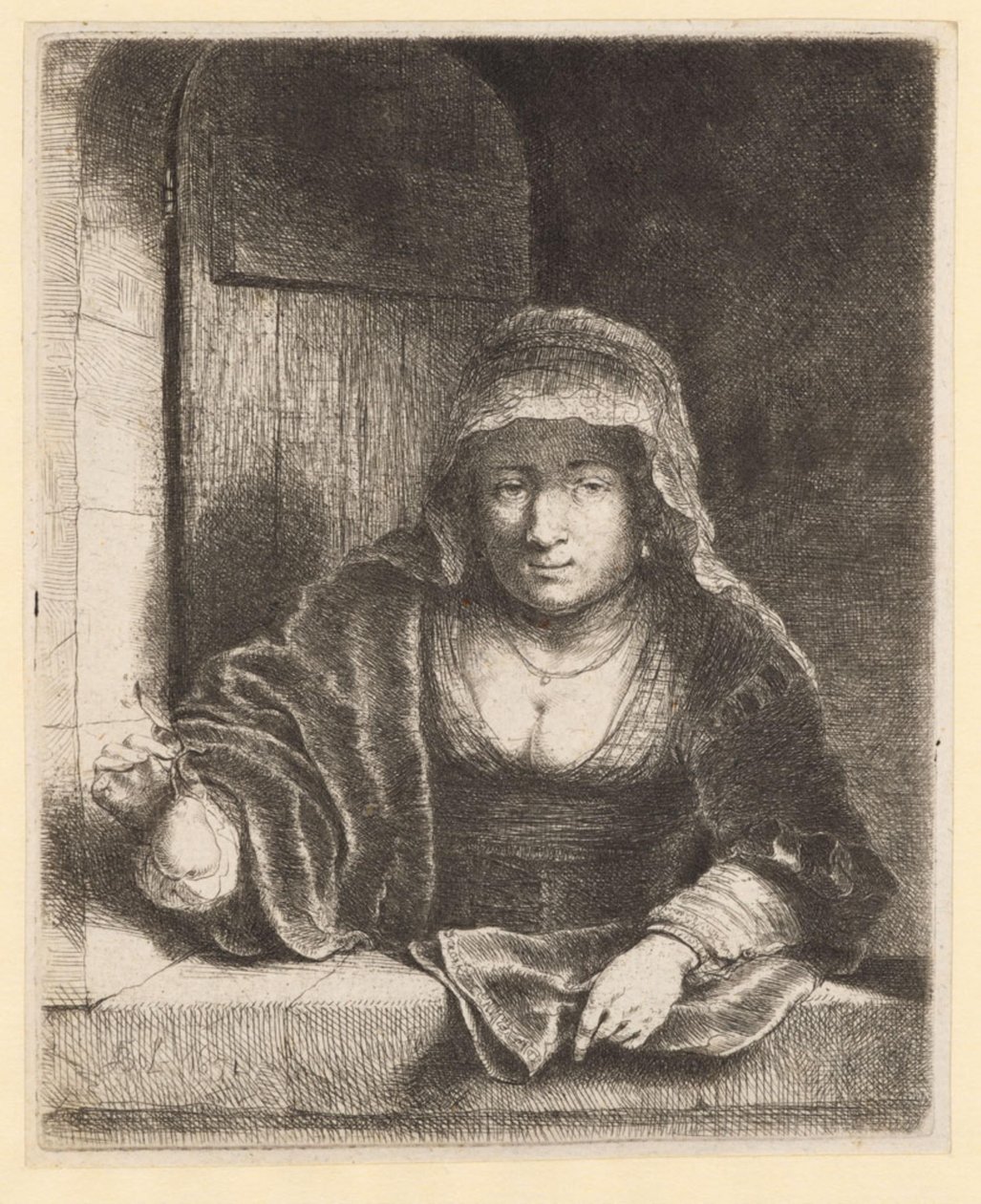 Femme à la poire - Ferdinand Bol