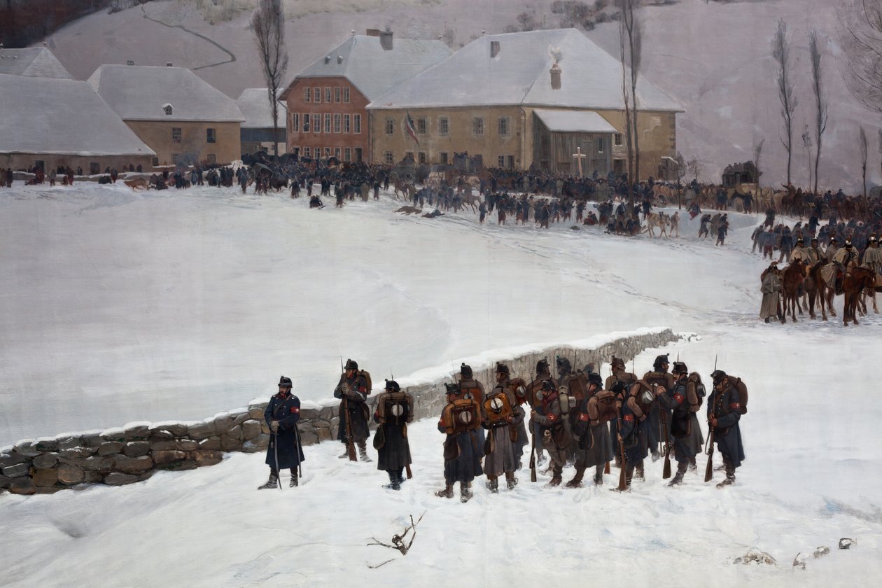 Panorama Bourbaki - Ferdinand & Castres Edouard (1838-1902) Hodler