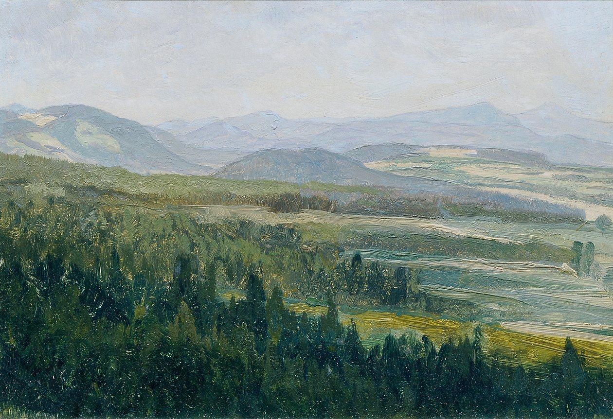 Monts de Bohême (de la collection "16 vues de paysages tchèques 