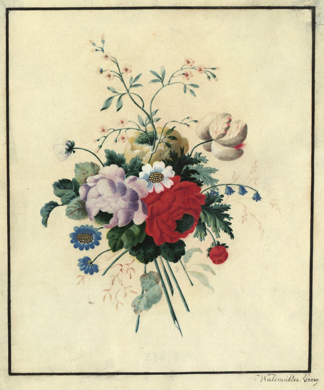 Roses, tulipes, marguerites - Ferdinand Georg Waldmüller