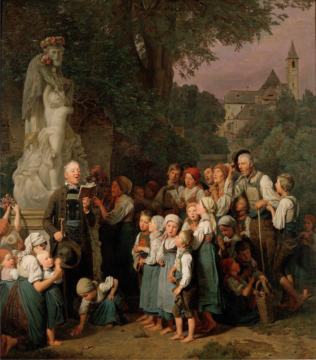La vénération de Saint-Jean - Adoration of Saint John - Ferdinand Georg Waldmuller