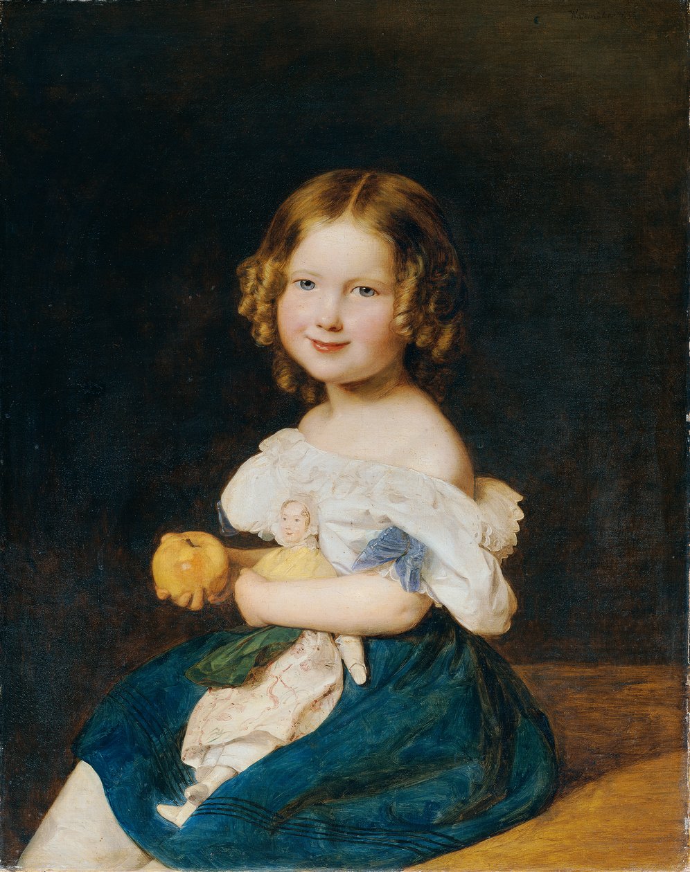 Emilie Werner (1832 - 1835), la fille du couple Johann et Magdalena Werner - Ferdinand Georg Waldmuller