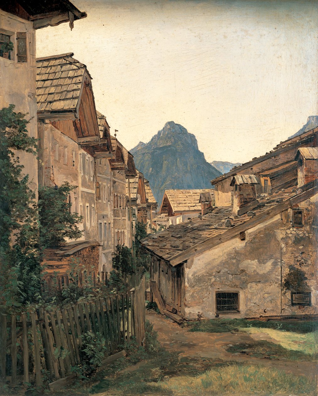 Ruelle à Sankt Wolfgang - Ferdinand Georg Waldmuller