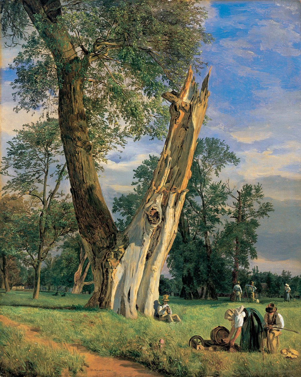 Dans le parc du Prater - Ferdinand Georg Waldmuller