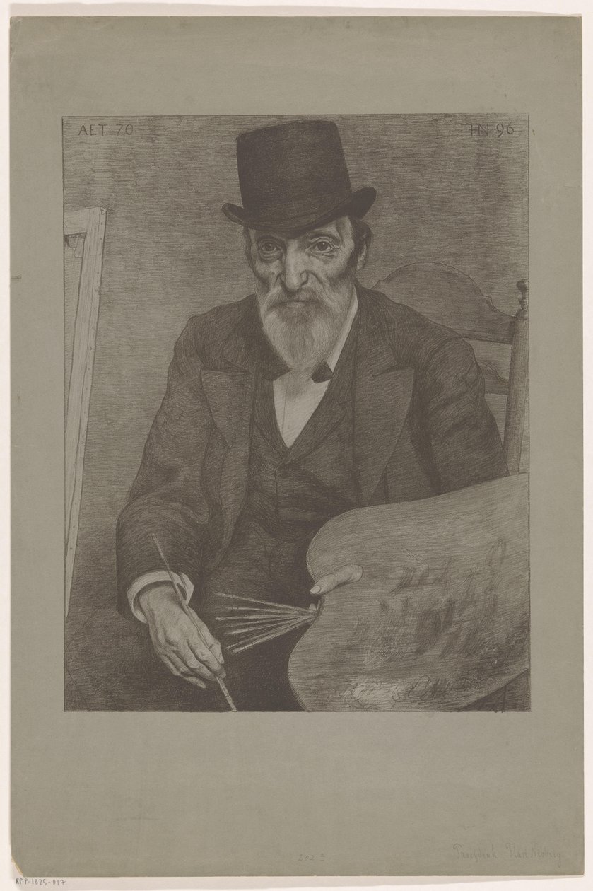 Portrait de Hendrik Valkenburg (série: Contemporains célèbres) - Ferdinand Hart Nibbrig (signed by artist)