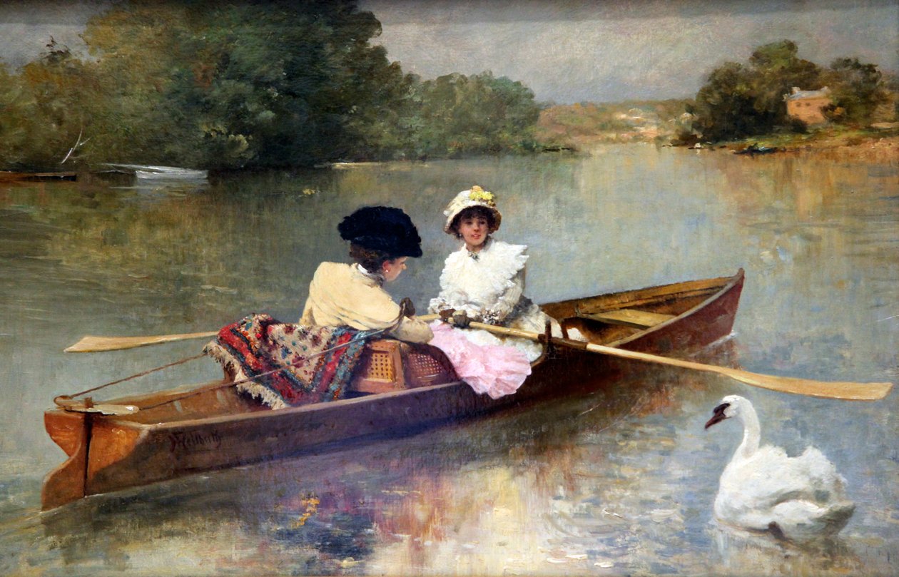 En bateau sur la Seine - Ferdinand Heilbuth