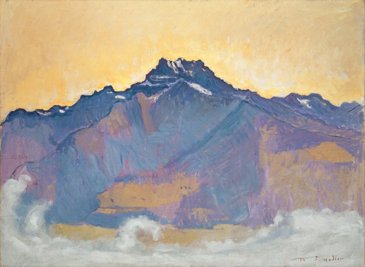 Les Dents du Midi vues de Chesières, 1912 - Ferdinand Hodler