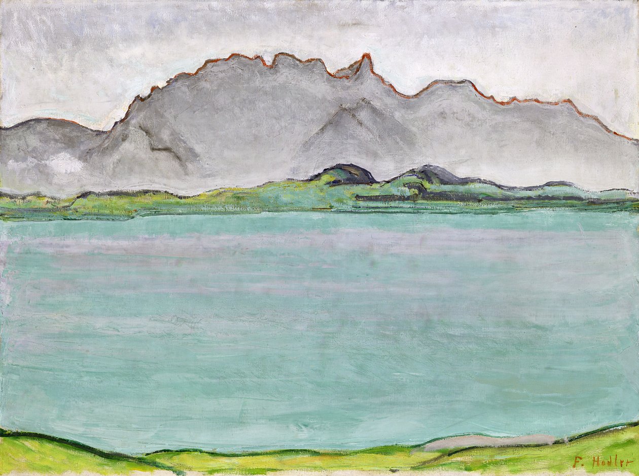 Les montagnes du Stockhorn et le lac de Thoune, 1911 - Ferdinand Hodler