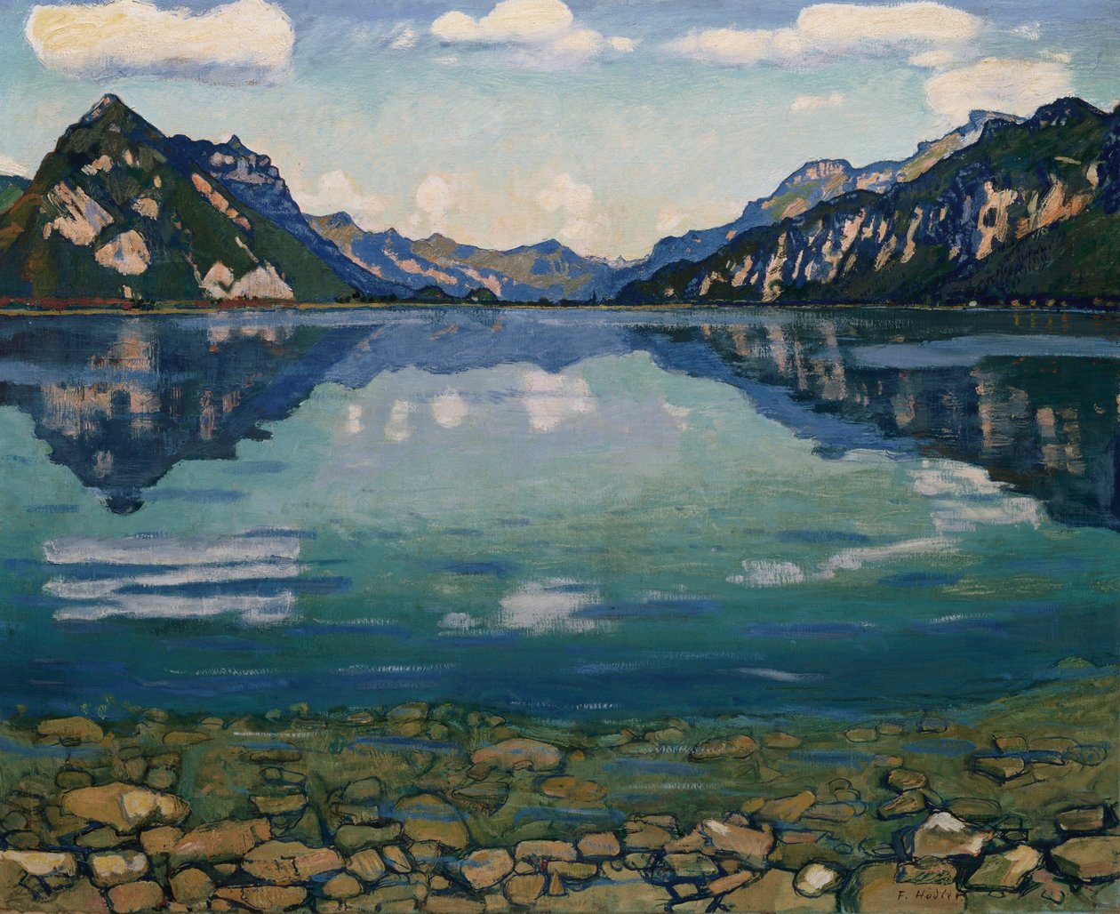 Thunersee avec Réflexion, 1904 - Ferdinand Hodler