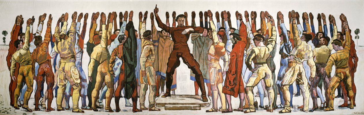 Unanimité (Le serment). Deuxième version par Hodler, Ferdinand (1853-1918) - Ferdinand Hodler