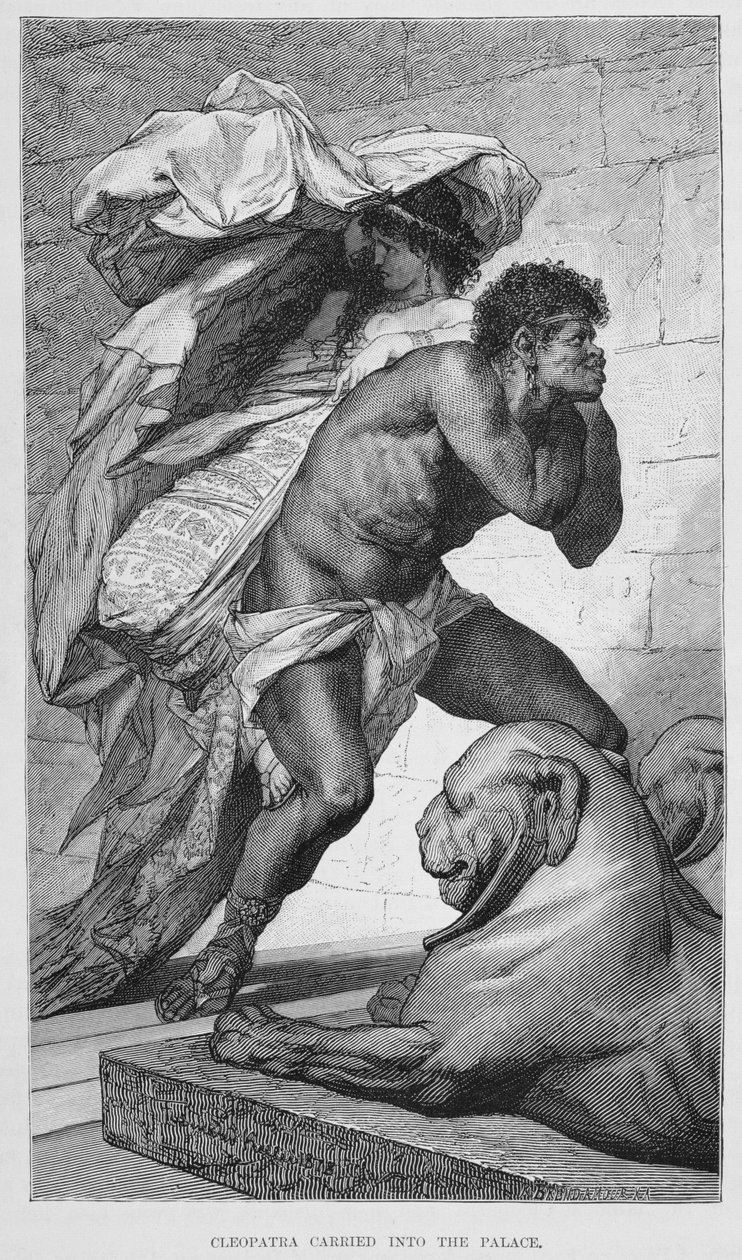 Cléopâtre portée au palais, 19ème siècle - Ferdinand Keller