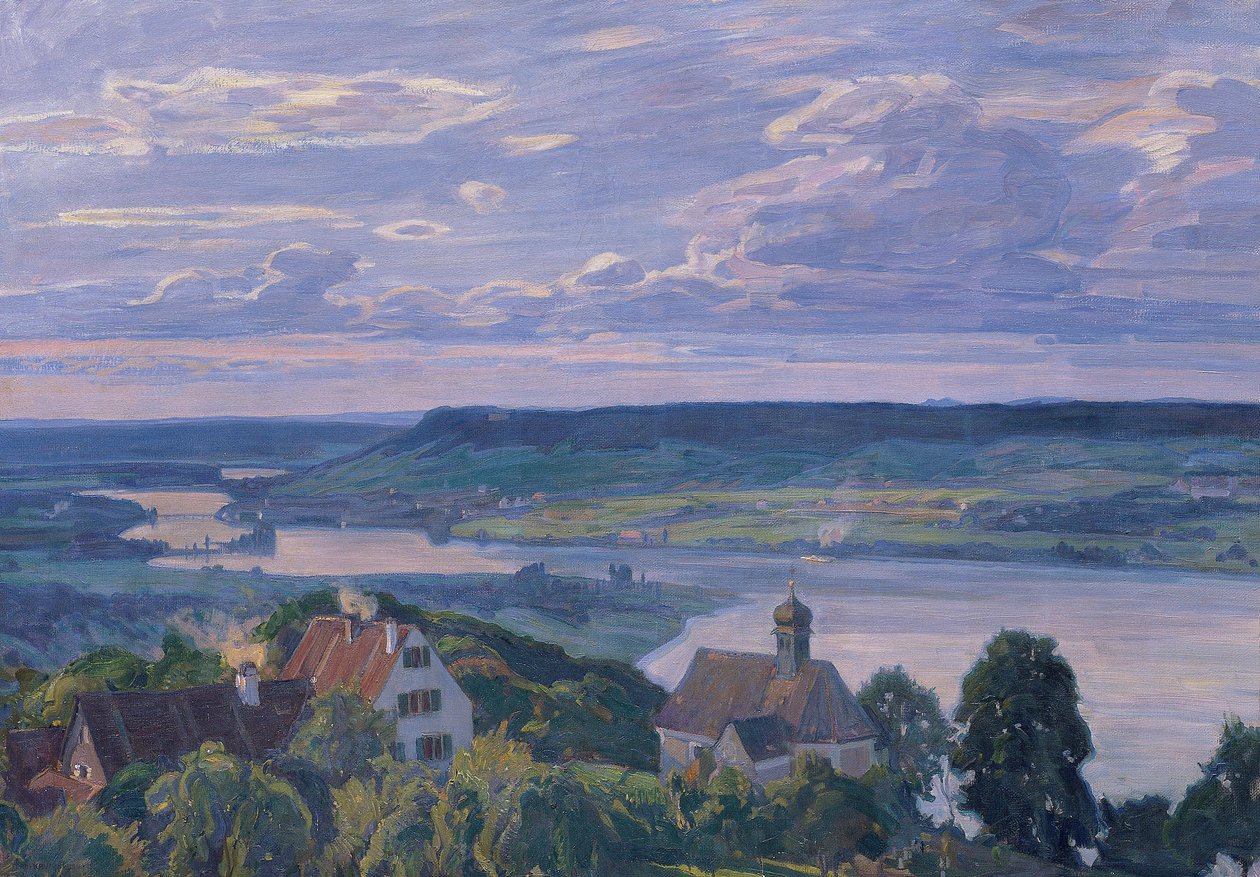 Klingenzell am Rhein | Ferdinand Kruis | Estampe d'art