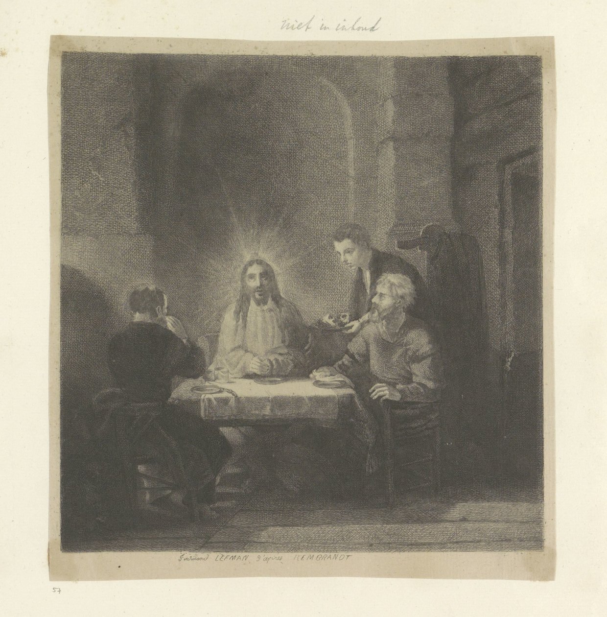Repas à Emmaüs - Ferdinand Lehman