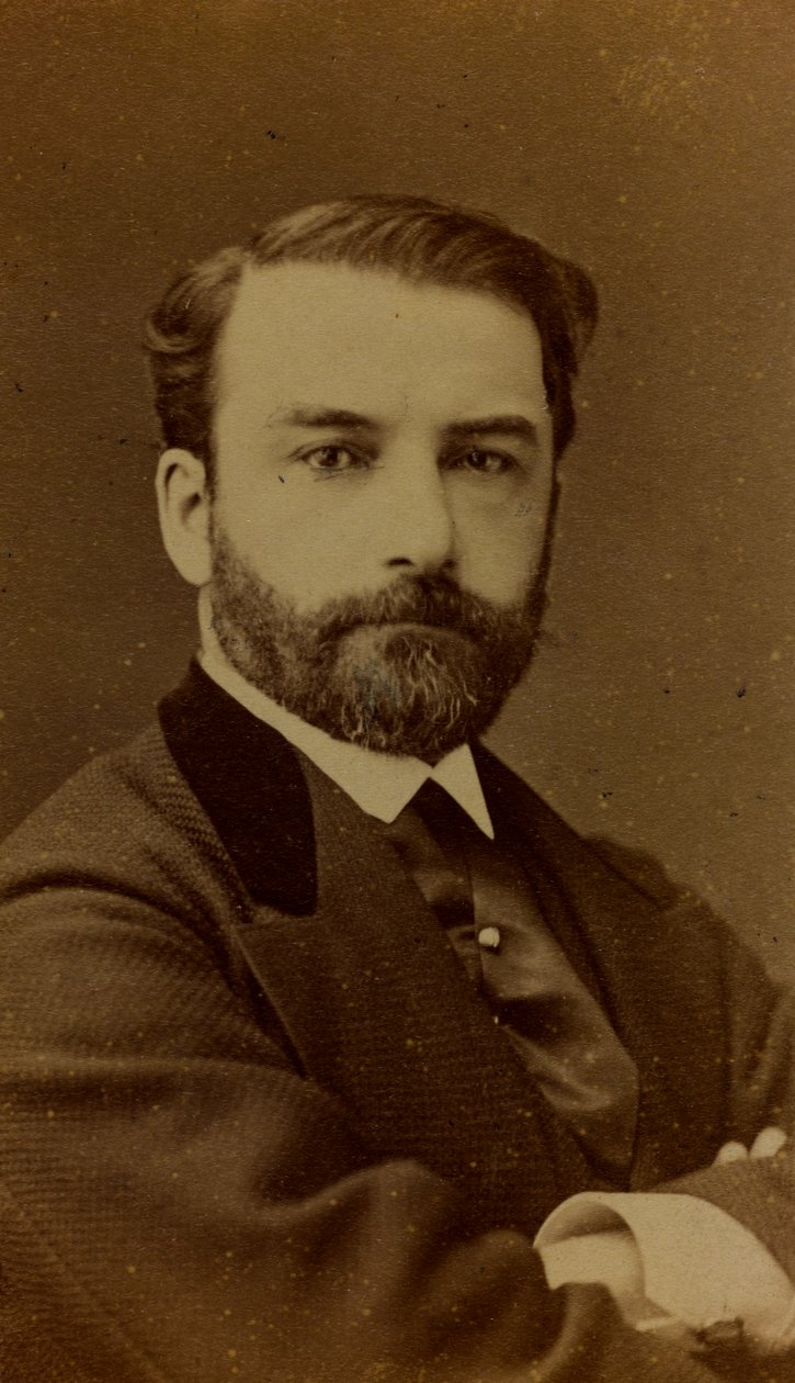 Portrait de Léon Joseph Florentin Bonnat, peintre français; carte de visite - Ferdinand Mulnier