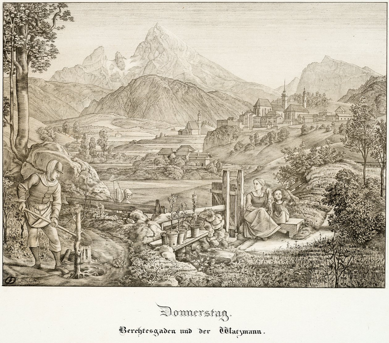Jeudi : Berchtesgaden et le Watzmann - Ferdinand Olivier