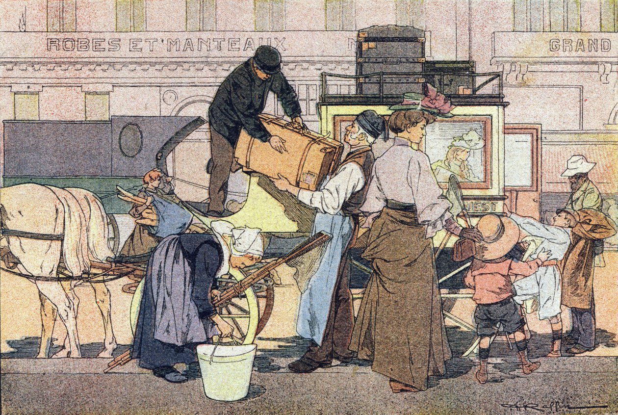 Départ à la campagne, dans Imagier de l