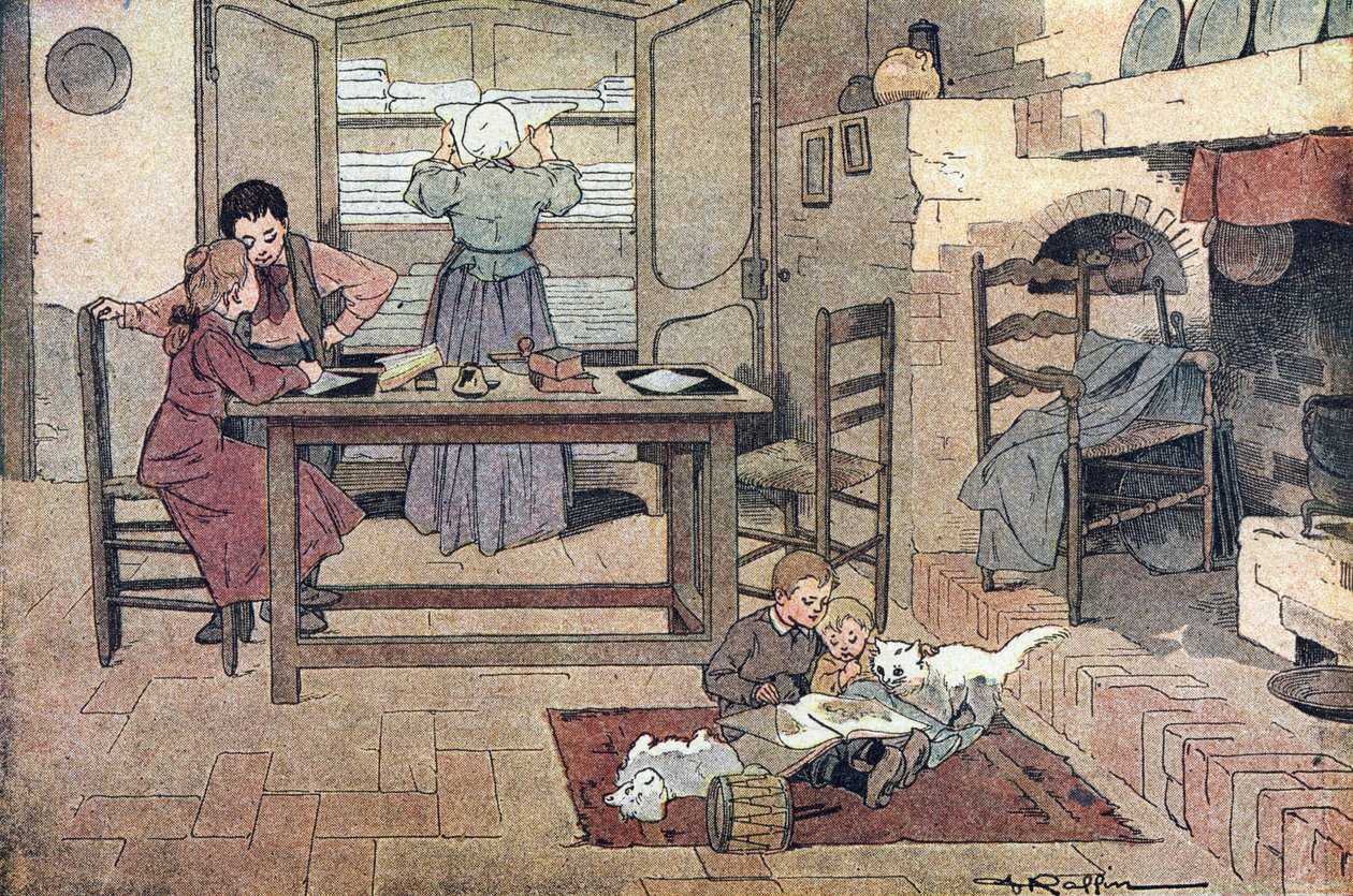 Travail à domicile, dans Imagier de l