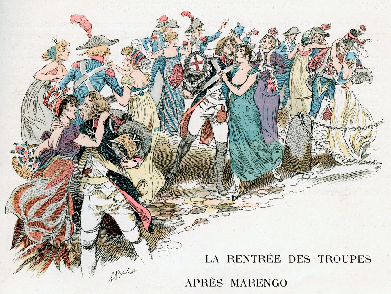 Le retour des troupes françaises de Marengo, 1800 - Ferdinand Sigismund Bac