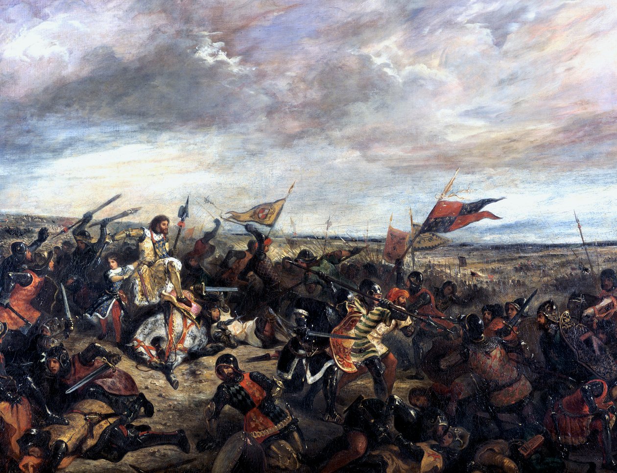 Bataille de Poitiers 1356, 1830 - Ferdinand Victor Eugene Delacroix