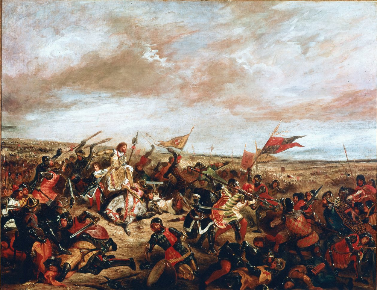Bataille de Poitiers le 19 septembre - Ferdinand Victor Eugene Delacroix
