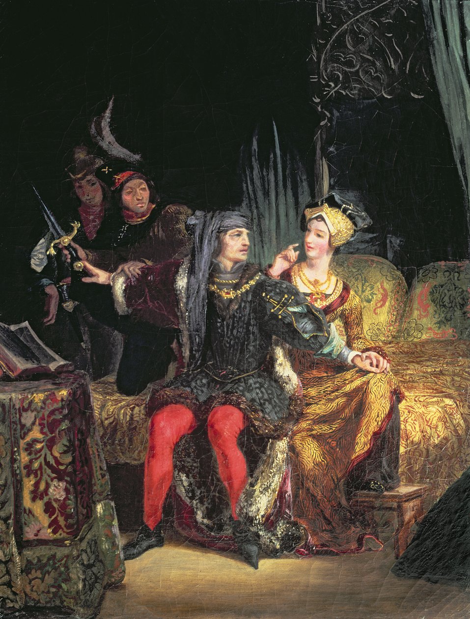 Charles VI (1380-1422) et Odette de Champdivers, vers 1824-26 - Ferdinand Victor Eugene Delacroix