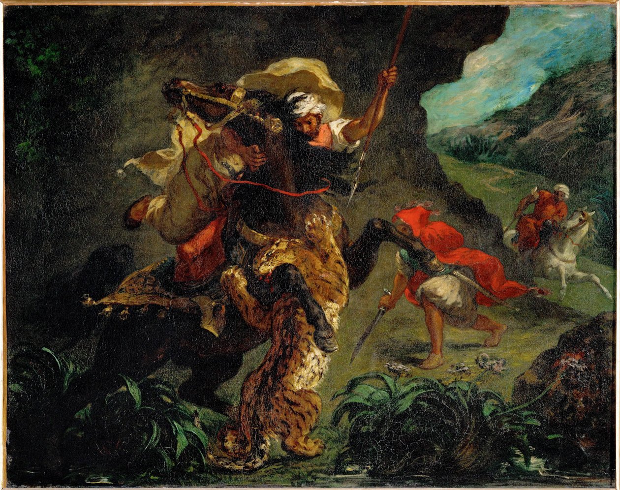 Chasse au tigre - La chasse au tigre ... - Ferdinand Victor Eugene Delacroix