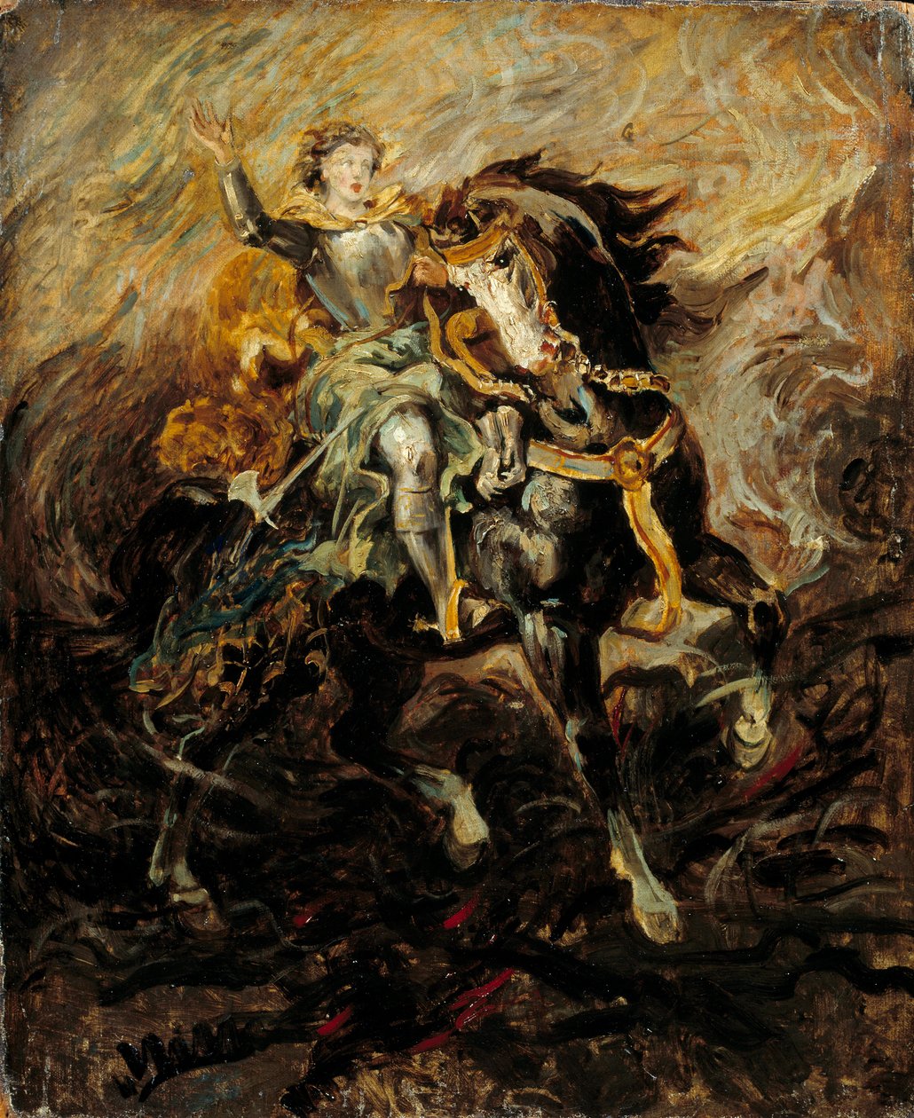 Clorinde intervenant pour sauver Olinde et Sophronia - Ferdinand Victor Eugene Delacroix